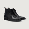 color swatch Knight Derby Black Leather Boots